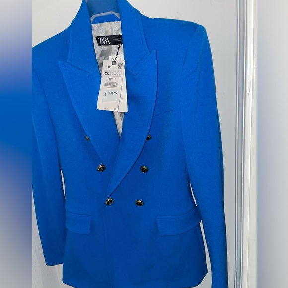 COPY - Blue Zara Blazer - Picture 2 of 4
